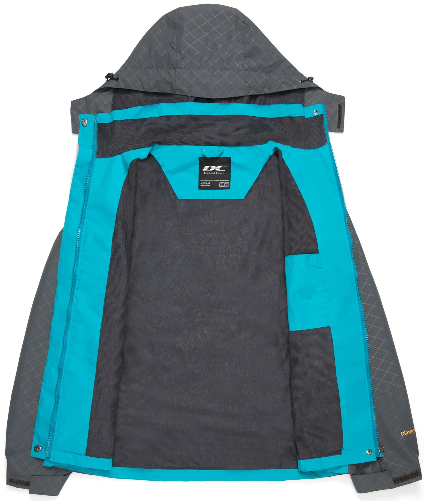 DCmount Womens Waterproof Jacket Ladies Hooded Raincoat softshell