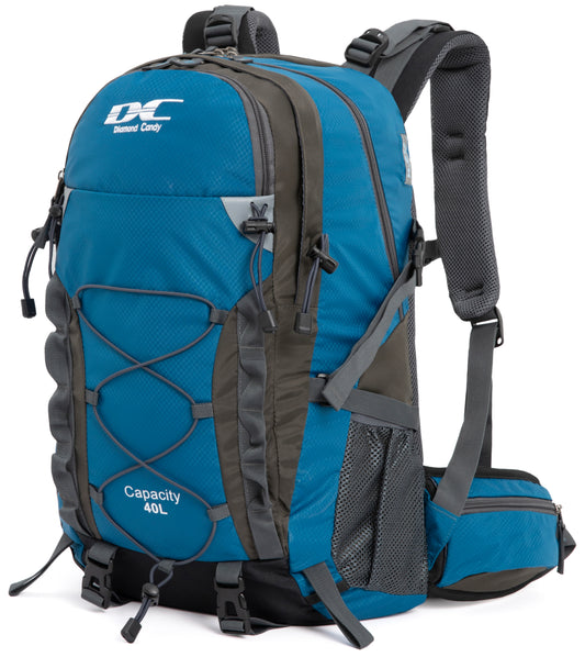 DCmount Wanderrucksack 40l Damen Herren Rucksack Wasserdicht Reiserucksack mit Regenschutz