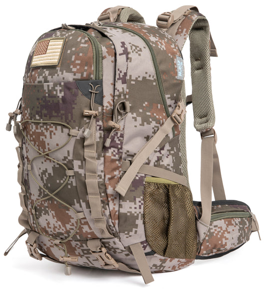 DCmount Wanderrucksack 40l Damen Herren Rucksack Wasserdicht Reiserucksack mit Regenschutz