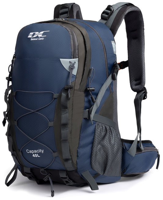 DCmount Wanderrucksack 40l Damen Herren Rucksack Wasserdicht Reiserucksack mit Regenschutz